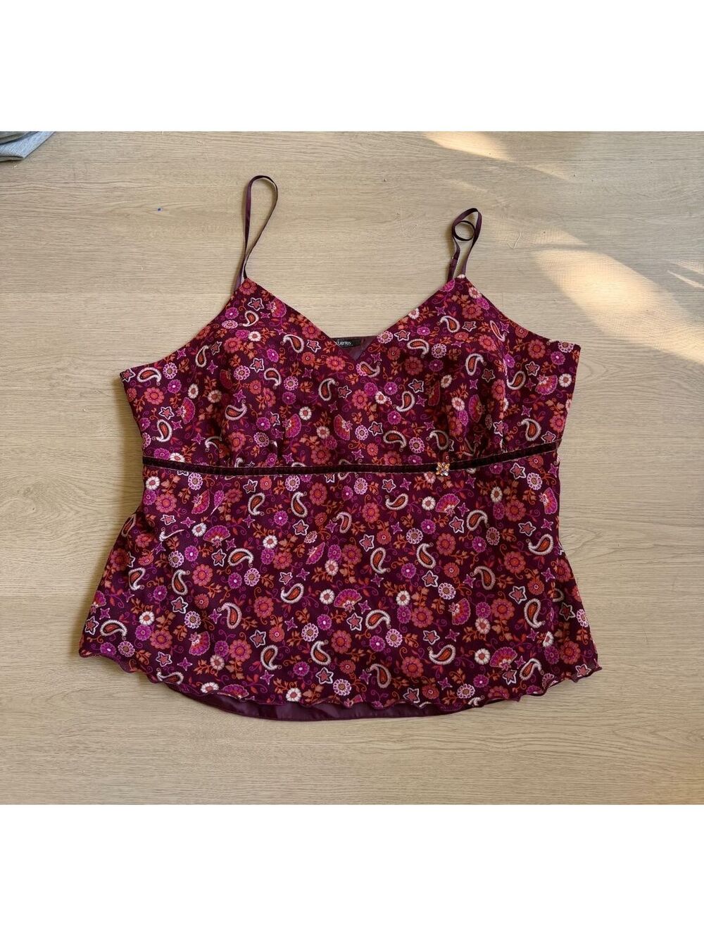 Vintage Y2K Paisley Cami Tank Top